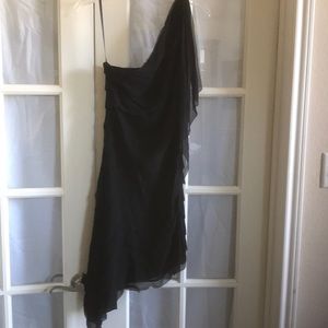 BCBG Black Silk Cocktail Dress